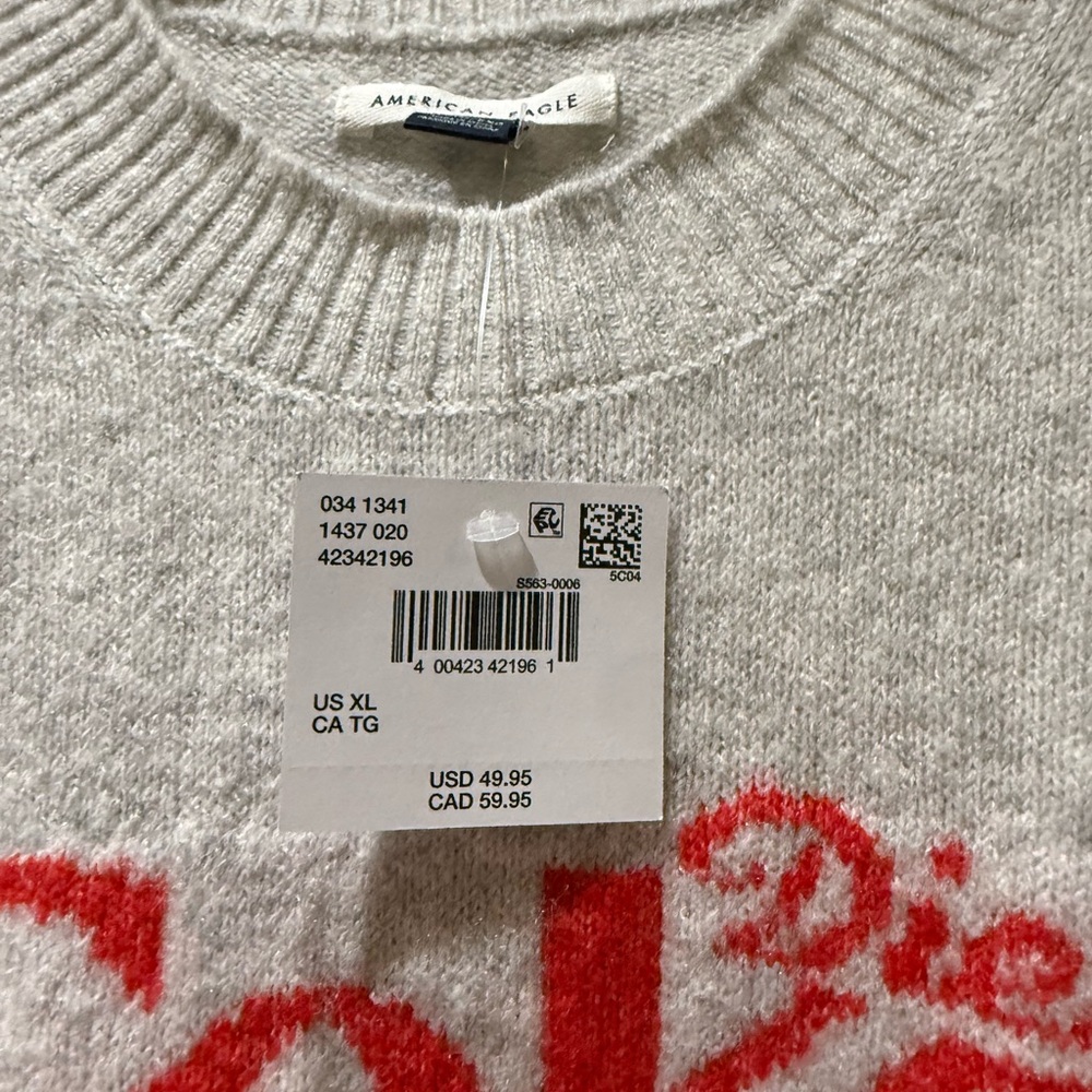 Brand New with Tags Women’s American Eagle Outfitters Diet Coke Logo Sweater, XL